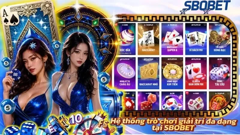 Các sảnh thể thao, live casino, slot và Keno mang đến nhiều lựa chọn giải trí